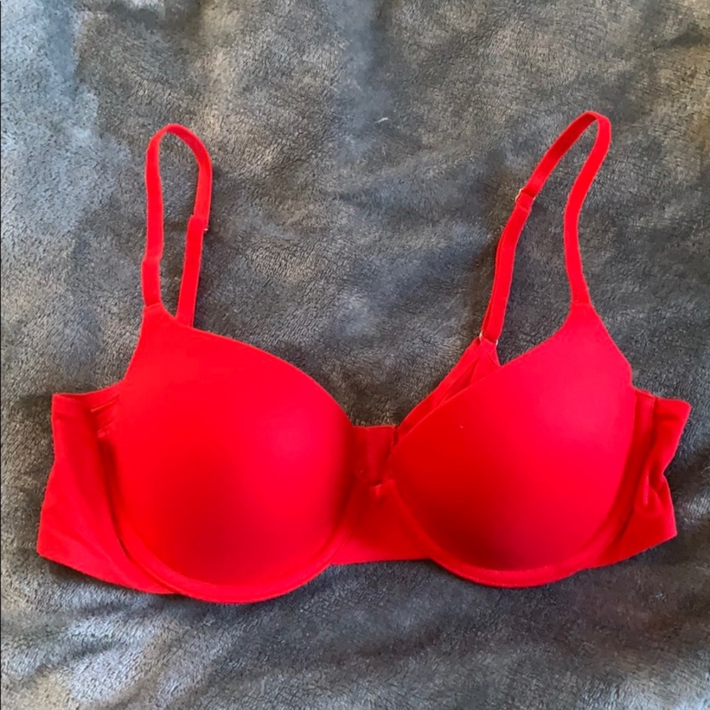 Aerie Red Sunnie Demi Cup Bra